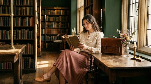 Poetxore Fashion 2026 outfit vintage blazer lace blouse